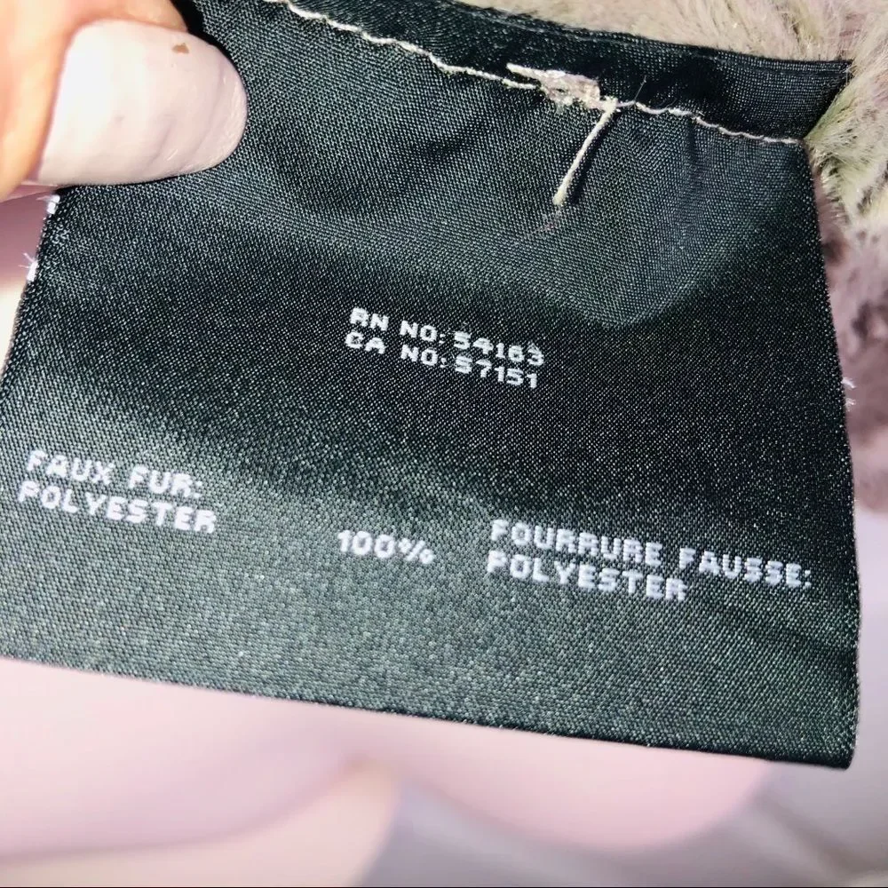Marc New York faux fur & suede vest w/ pockets medium